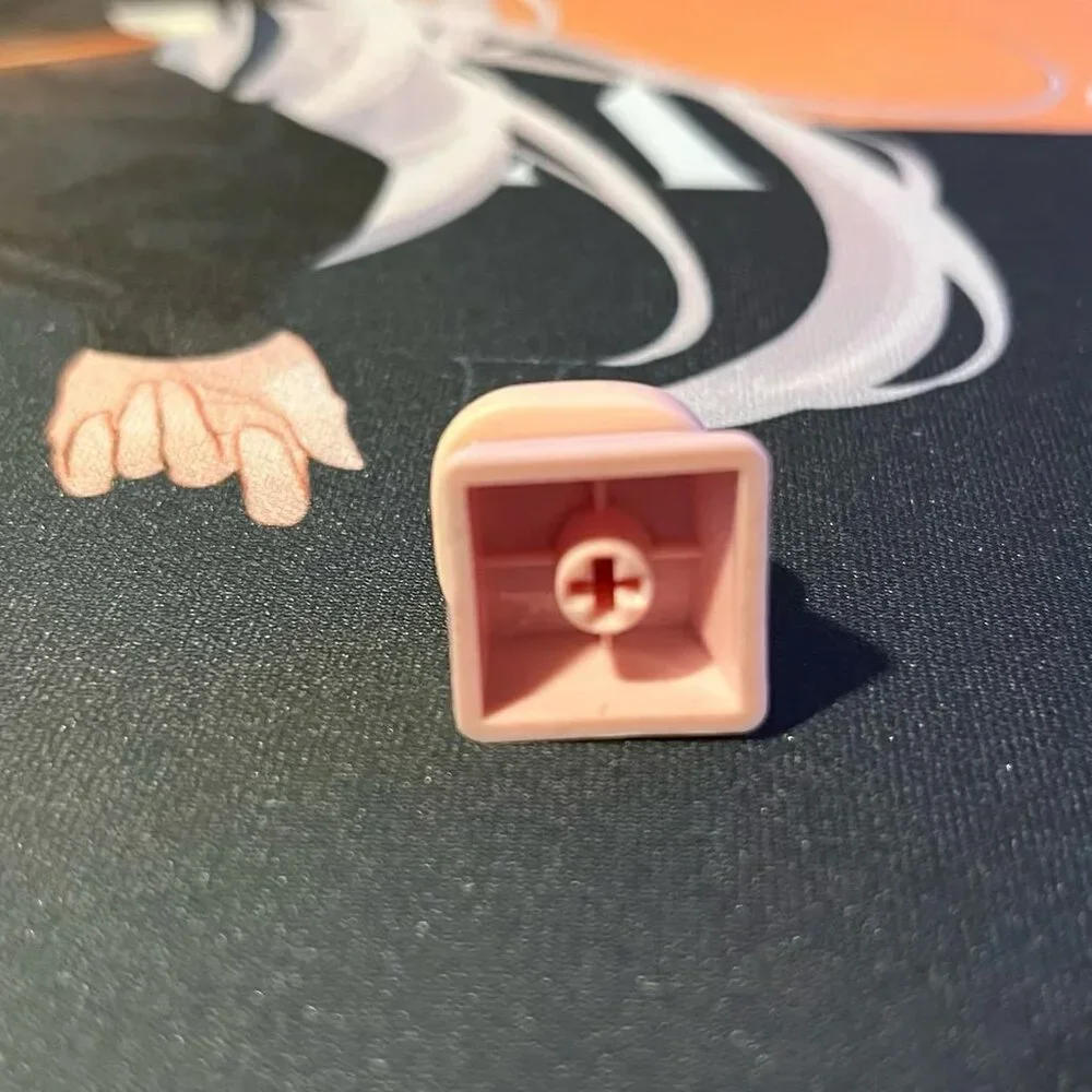 Cute Pink Artisan Keycap, kawaii animal for mechanical keyboard